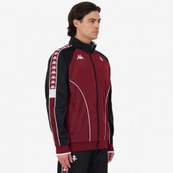 Veste FC Metz Jiwon. Czerwone bluzy męskie Kappa, bez wzorów, bez kaptura. Za 447.50 zł.