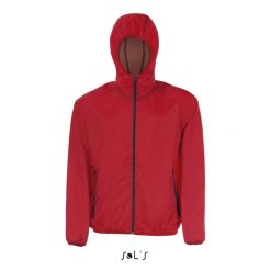 Windbreaker Sol's Shore. Czerwone kurtki męskie SOL'S, m, bez wzorów, bez kaptura. Za 149.50 zł.