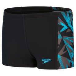 Chłopięce Spodenki Kąpielowe Z Panelem Hyperboom. Czarne szorty dla chłopców Speedo, bez wzorów. Za 120.99 zł.