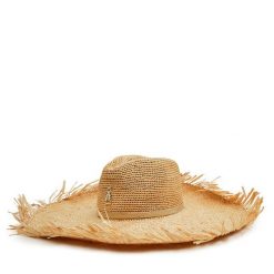 Kapelusz Patrizia Pepe. Brązowe czapki i kapelusze damskie Patrizia Pepe, bez wzorów. Za 579.99 zł.