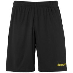 Spodenki bez zapięcia Uhlsport Center Basic. Czarne szorty męskie Uhlsport, s, bez wzorów, z materiału, klasyczne. Za 96.00 zł.