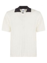 Adidas Polo KR9765 Biały Loose Fit. Białe koszulki polo męskie Adidas, m, bez wzorów, z bawełny, bez ramiączek. Za 213.99 zł.