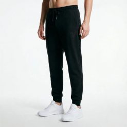 Spodnie sportowe męskie Armani Exchange czarne (6DZPAB-ZJKBZ-1200) L. Czarne spodnie sportowe męskie Armani Exchange, l, bez wzorów, z bawełny, na fitness i siłownię. Za 573.85 zł.