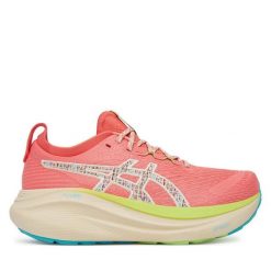 Buty do biegania Asics. Pomarańczowe obuwie sportowe damskie Asics, bez wzorów, do biegania. Za 579.99 zł.