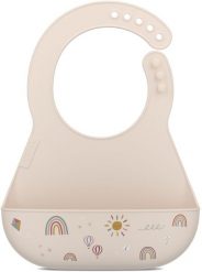 Mepal Śliniak silikonowy z kieszonką Mio Sunshine & Rainbow (108034565245). Śliniaki dla dzieci Mepal, bez wzorów. Za 54.18 zł.