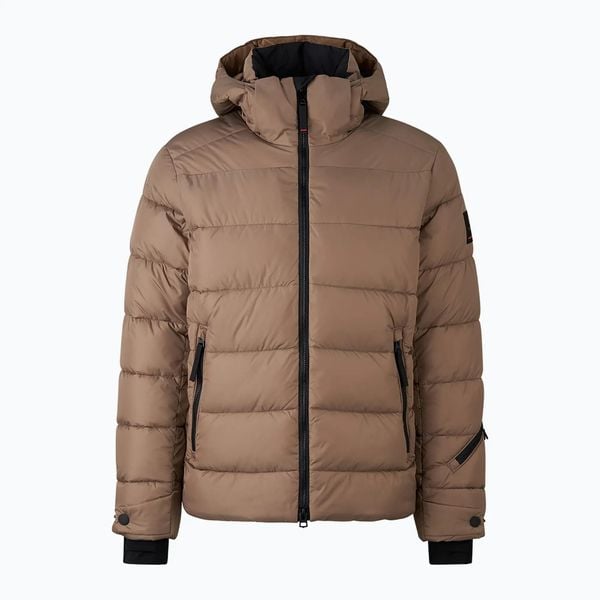 Kurtka ocieplana męska BOGNER FIRE+ICE Leather. Brązowe kurtki męskie l, bez wzorów, z elastanu, eleganckie, bez kaptura. Za 1,579.00 zł.