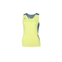 T-shirt damski bez rękawów premium Mizuno JPN. Niebieskie koszulki sportowe damskie Mizuno, bez wzorów, bez kołnierzyka, bez ramiączek, do biegania. Za 134.00 zł.