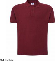 JHK PORA 210 - męskie polo z krótkim rękawem 100% stabilizowana bawełna, 200- 210g - bordowy XL. Czerwone koszulki polo męskie JHK, m, bez wzorów, z bawełny, bez ramiączek. Za 30.78 zł.