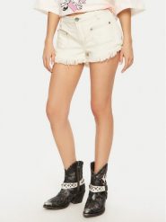 One Teaspoon Szorty jeansowe Retro Dukes 26801 Écru Regular Fit. Szorty damskie One Teaspoon, bez wzorów, z bawełny, retro. Za 289.99 zł.