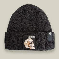 Czapka Beanie Goorin Bros The Cancelled Skull Czarna. Czarne czapki i kapelusze męskie Goorin Bros, bez wzorów. Za 181.89 zł.