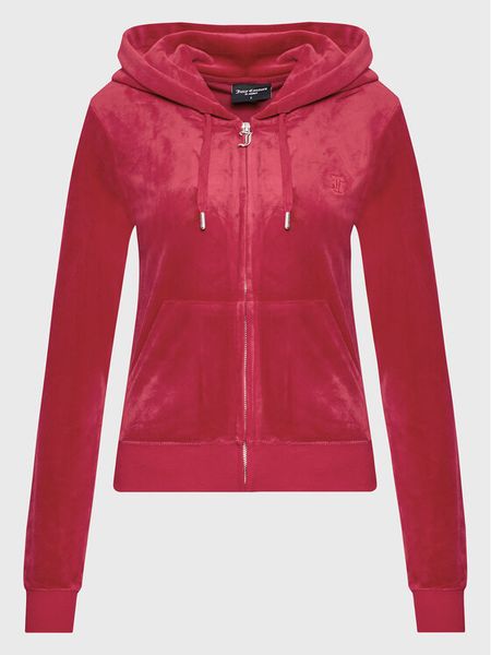 Juicy Couture Bluza Robertson JCAP176 Czerwony Slim Fit. Czerwone bluzy damskie Juicy Couture, xxs, bez wzorów, z syntetyku, bez kaptura. Za 439.99 zł.