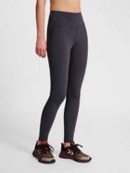 Damskie legginsy Hummel Pulse. Brązowe legginsy sportowe damskie Hummel, m, bez wzorów, z elastanu, z podwyższonym stanem, na fitness i siłownię. Za 269.50 zł.