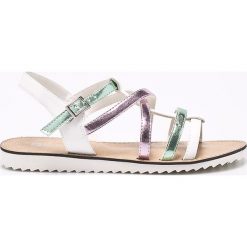 Big Star - Sandały. Białe klapki damskie Big Star, bez wzorów, z materiału, bez obcasa, na obcasie, bez zapięcia. W wyprzedaży za 49.90 zł.