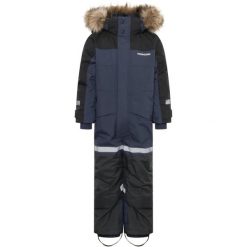 Kombinezon dziewczęcy Didriksons Dropi. Niebieskie buty sportowe dziewczęce Didriksons, bez wzorów, bez zapięcia, rowerowe. Za 509.99 zł.