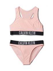 Calvin Klein Swimwear Strój kąpielowy KY0KY00091 Różowy. Czerwone stroje kąpielowe dla dziewczynek Calvin Klein Swimwear, bez wzorów, z syntetyku. Za 249.99 zł.