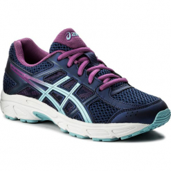 Buty ASICS - Gel-Contend 4 Gs C707N Indigo Blue/Porcelain Blue/Orchid 4914. Niebieskie obuwie sportowe damskie Asics, z materiału. W wyprzedaży za 189.00 zł.