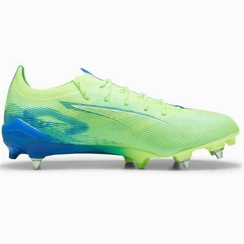 Buty piłkarskie męskie Puma Ultra 5 Ultimate Mxsg. Niebieskie buty sportowe męskie Puma, z materiału, bez zapięcia, do piłki nożnej. Za 839.99 zł.