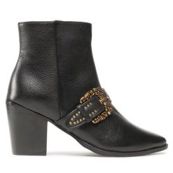 Botki TWINSET. Czarne botki damskie Twinset, bez obcasa, na słupku, bez zapięcia. Za 1,879.00 zł.
