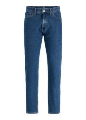 Jeansy JJ REBEL z czystej bawełny, relaxed fit. Niebieskie jeansy męskie bonprix, klasyczne. Za 47.99 zł.