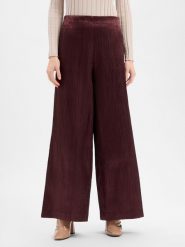 Y.A.S Spodnie - YASTira Kobiety Sztuczne włókno czerwony wypukły wzór tkaniny, 34. Czerwone spodnie materiałowe damskie Y.A.S., s, bez wzorów, z tkaniny. Za 349.95 zł.