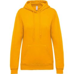Damska bluza z kapturem Kariban. Żółte bluzy damskie KARIBAN, xl, bez wzorów, z bawełny, z kapturem. Za 129.50 zł.