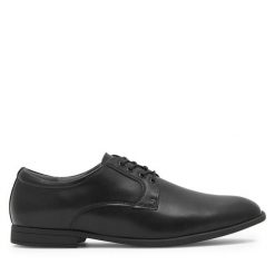 Półbuty Lanetti. Czarne eleganckie półbuty Lanetti, wizytowe, bez zapięcia. Za 119.99 zł.