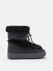 Moon Boot LTRACK FAUX FUR WP Śniegowce damskie. Czarne śniegowce i trapery damskie Moon Boot. W wyprzedaży za 872.00 zł.