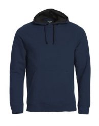 Clique Classic Hoody – blu ciemny (dark navy), bluza z kapturem z mieszanki. Niebieskie bluzy męskie CLIQUE, m, bez wzorów, z bawełny, z kapturem. Za 309.10 zł.