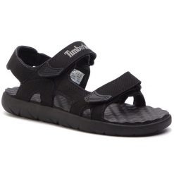 Sandały Timberland. Czarne sandały chłopięce Timberland, bez zapięcia. Za 169.99 zł.