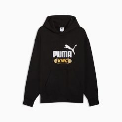 Bluza sportowa męska Puma FUTURE ARCHIVE KING RELAXED 63440901. Czarne bluzy męskie Puma, l, bez wzorów, z kapturem. Za 241.38 zł.