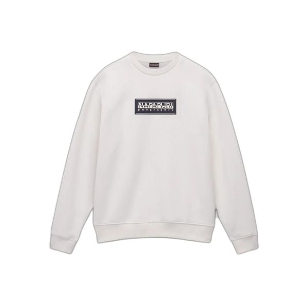 Bluza z logo Napapijri B-Box C. Białe bluzy męskie Napapijri, l, bez wzorów, z materiału, bez kaptura. Za 295.00 zł.