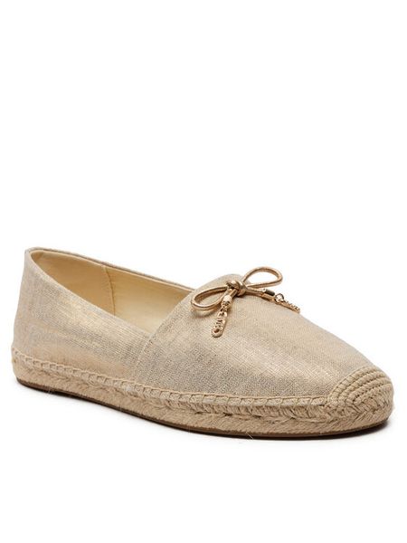 MICHAEL Michael Kors Espadryle Nori 40R4NRFP1D Złoty. Żółte espadryle damskie MICHAEL Michael Kors, bez wzorów, z materiału, bez obcasa, bez zapięcia. Za 699.99 zł.