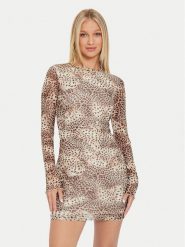 Guess Sukienka codzienna Adriana W4YK83 KBBF2 Kolorowy Slim Fit. Sukienki damskie Guess, na co dzień, xs, z aplikacjami, z syntetyku, bez kołnierzyka, bez ramiączek, proste. Za 209.99 zł.