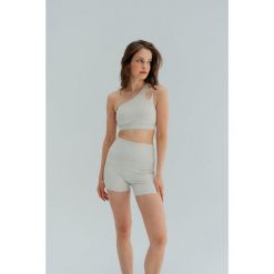 Stanik do jogi Moonholi GLAM z asymetrycznym ramiączkiem. Białe biustonosze MOONHOLI, bez wzorów. Za 169.00 zł.