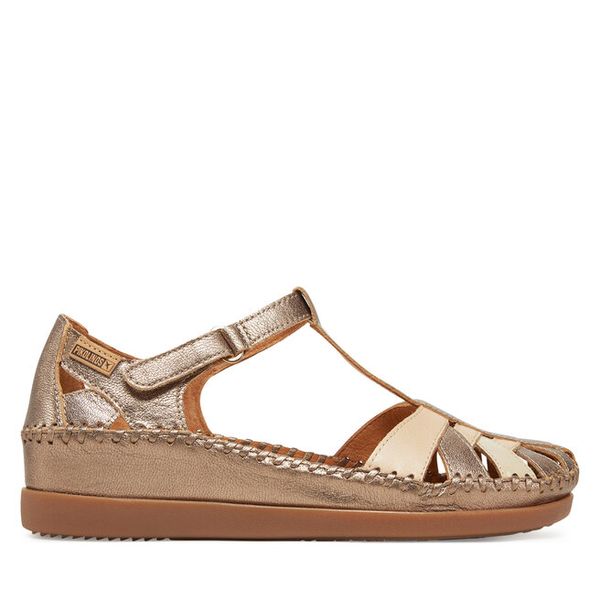 Sandały Pikolinos. Brązowe sandały damskie Pikolinos, bez wzorów, bez obcasa, na płaskiej podeszwie, bez zapięcia. Za 519.99 zł.