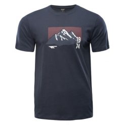 Męska Koszulka Z Krótkim Rękawem Rawal. Niebieskie koszulki sportowe męskie Hi-tec, m, bez wzorów, bez kołnierzyka, bez ramiączek, trekkingowe. Za 67.99 zł.