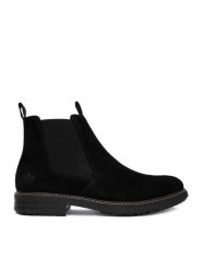 Rieker Botki CEO-33180-01 Czarny. Czarne botki męskie Rieker, bez wzorów, ze skóry, bez zapięcia. Za 439.99 zł.