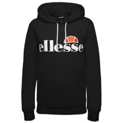 Bluza dresowa damska Ellesse Torices. Czarne bluzy damskie Ellesse, m, bez wzorów, z bawełny, bez kaptura. Za 169.99 zł.