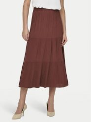 ONLY Spódnica maxi Mikka 15324808 Brązowy Regular Fit. Brązowe spódnice damskie Only, s, bez wzorów, z wiskozy, maxi. Za 79.99 zł.
