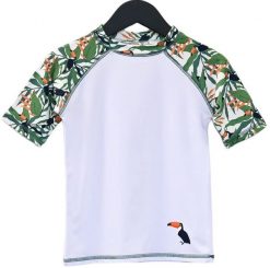 T-shirt UV chłopięcy 9-10 lat, 134-140, Ducksday, Toucan. T-shirty dla chłopców DucKsday, bez wzorów, bez ramiączek. Za 189.11 zł.