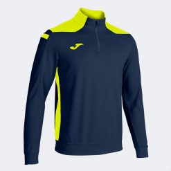 Bluza do piłki nożnej męska Joma Championship VI. Niebieskie bluzy sportowe męskie Joma, m, bez wzorów, bez kaptura, do piłki ręcznej. Za 151.99 zł.