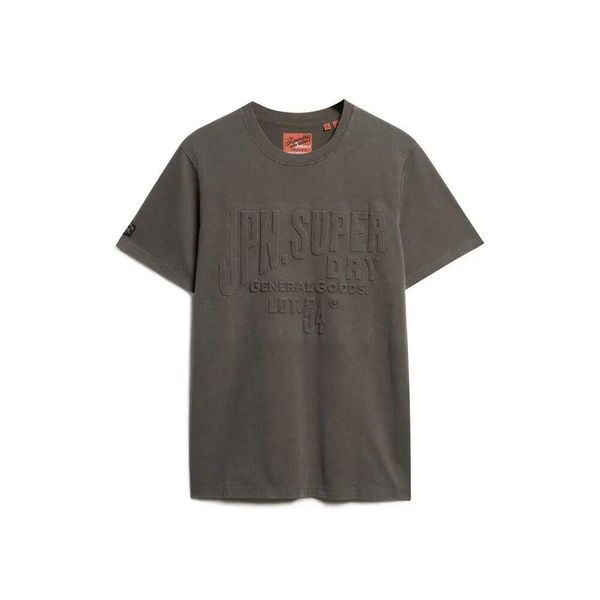 T-shirt z wypukłym logo Superdry. Czarne t-shirty męskie Superdry., m, bez wzorów, prążkowane, klasyczne, bez kołnierzyka. Za 153.65 zł.
