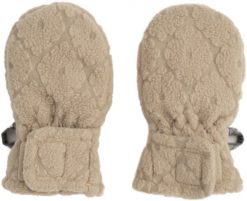 Lodger Mittens Folklore Fleece bērnu cimdiņi Beige 12-24m MTF 630_12-24. Brązowe rękawiczki dziecięce TB Print, bez wzorów. Za 54.10 zł.