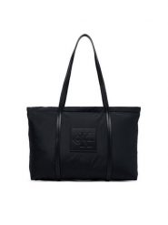 Calvin Klein Torebka Medium Tote LV04F3869G Czarny. Czarne torebki do ręki damskie Calvin Klein, bez wzorów, z materiału, bez dodatków. Za 449.99 zł.