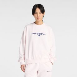 Bluza damska New Balance WT61S0S9AAA – różowa. Czerwone bluzy damskie New Balance, m, bez wzorów, z bawełny, bez kaptura. Za 259.99 zł.