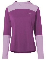 Koszulka damska Tremalzo LS. Czerwone koszulki sportowe damskie Vaude, bez wzorów, z materiału, bez kołnierzyka, bez ramiączek, na fitness i siłownię. Za 339.00 zł.