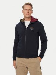 Aeronautica Militare Bluza 262FE2097UF00662 Granatowy Regular Fit. Niebieskie bluzy męskie Aeronautica Militare, m, bez wzorów, z bawełny, bez kaptura. Za 714.99 zł.