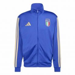 Koszulka Adidas Sport Figc Dna Tt Dorośli. Niebieskie koszulki sportowe męskie Adidas, s, bez wzorów, z dzianiny, bez kołnierzyka, bez ramiączek, do biegania. Za 283.45 zł.
