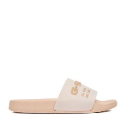 Klapki G-Star. Czerwone klapki damskie G-Star, bez wzorów, retro, bez obcasa. Za 103.99 zł.