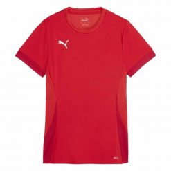 Damski jersey Puma Teamgoal Matchday. Białe koszulki sportowe damskie Puma, bez wzorów, z jersey, bez kołnierzyka, bez ramiączek, do piłki nożnej. Za 160.00 zł.